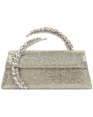 L'ALINGI Karma Clutch Im Glitter-Look Mit Kristallen - Mettallic