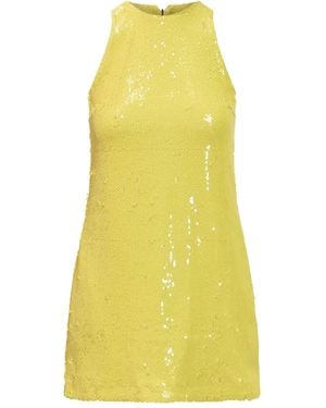 MSGM Sequin-Embellished Dress - Yellow
