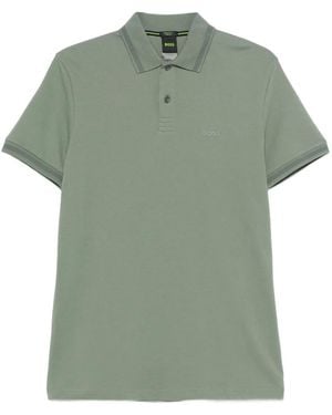 BOSS Cotton Polo Shirt - グリーン