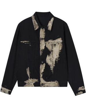 Y's Yohji Yamamoto Buttoned Collared Jacket - Black