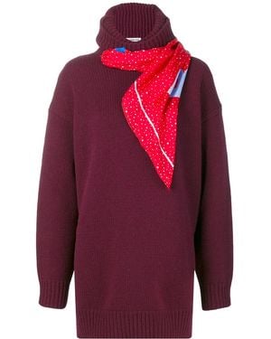 Balenciaga スカーフ セーター - レッド
