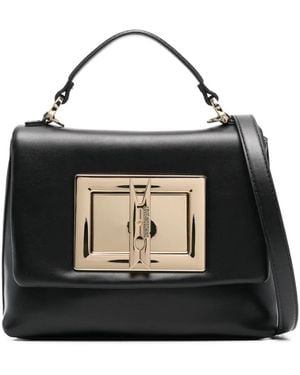 Love Moschino Logo-Debossed Tote Bag - Black