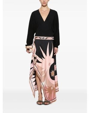PUCCI Kleid Mit Stella-Print - Weiß