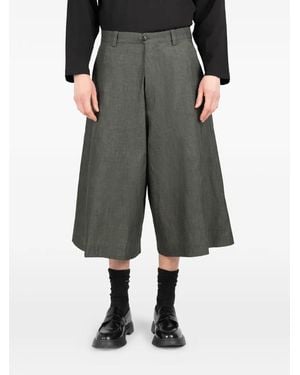 Societe Anonyme Wide-Leg Shorts - Grey