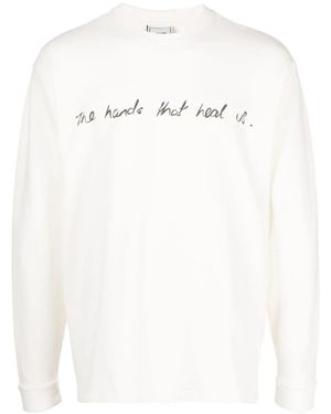 BETHANY WILLIAMS Slogan-Print Cotton Sweatshirt - White