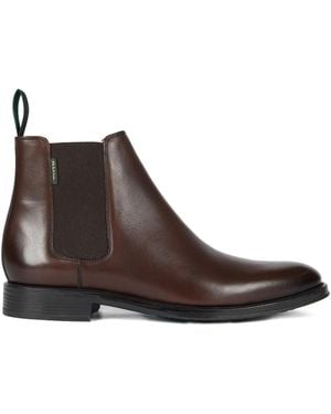 Paul Smith Elastic-Sided Leather Chelsea Boots - Brown