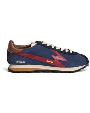 MOA Lightning Bolt Detail Trainers - Blue