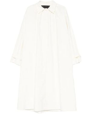 ELEH Single-Breasted Coat - White