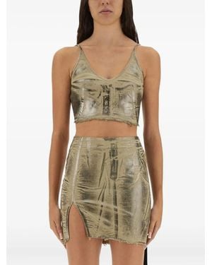 Rick Owens Spaghetti-Strap Top - Green
