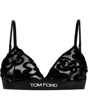 Tom Ford トライアングルブラ - ブラック