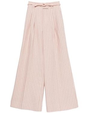 Zimmermann Alchemy Striped Trousers - Pink