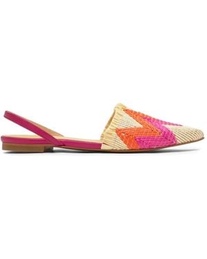 Castañer Berta Pointed-Toe Flat Pumps - Pink