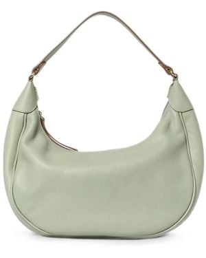 Skytos Luna Leather Shoulder Bag - Grey