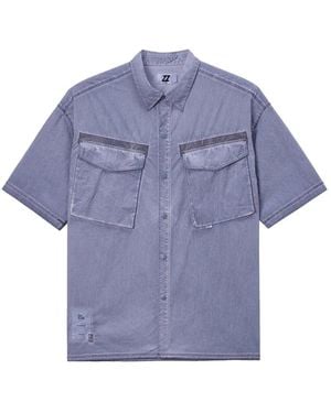 Izzue Camicia Con Taschini - Blu