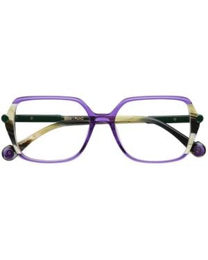 Etnia Barcelona Sima Geometric-Frame Glasses - Purple