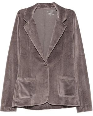 Majestic Filatures Chaqueta Con Botones Y Efecto De Terciopelo - Marrón