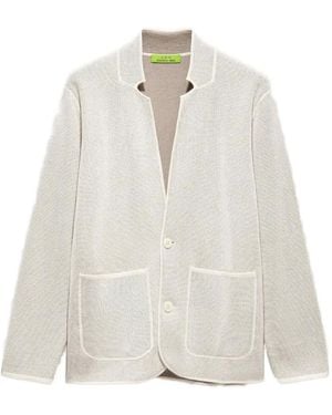 Shanghai Tang Tang Button-Pocket Blazer - White