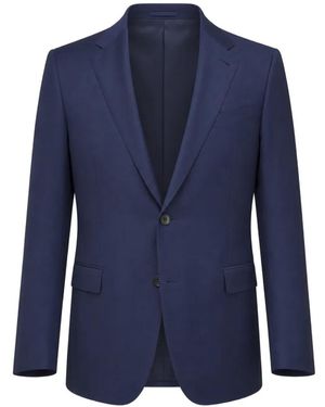 ZEGNA Notched-Lapel Single-Breasted Suit - Blue