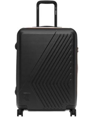 K-Way Medium Eudoxieur Logo Luggage - Black