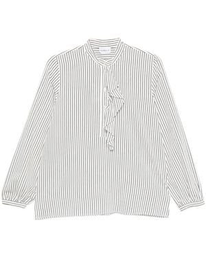 Marella Camisa Mllkiwi A Rayas - Blanco