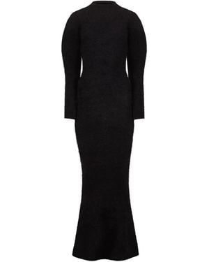 Nina Ricci Wool Maxi Dress - Black
