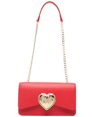 Love Moschino Heart Chain Shoulder Bag - Red