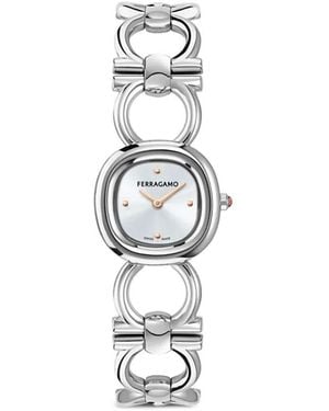 Ferragamo Double Gancini Jewel 25Mm - White