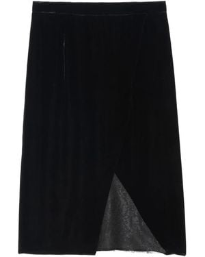 Zadig & Voltaire Julen Velvet Lace Skirt - Black
