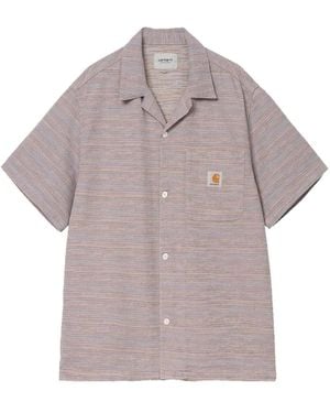 Carhartt Stripe Short-Sleeve Shirt - Grey