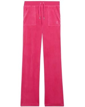 Juicy Couture Del Ray Velour Track Trousers - Pink