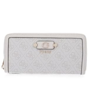 Guess Lindsey Logo-Print Wallet - Grey