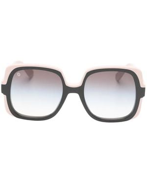 Kyme Paloma Square-Frame Sunglasses - Metallic