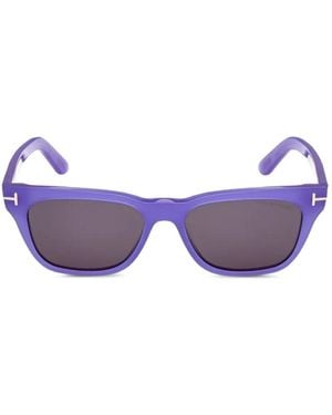 Tom Ford Penn Rectangle-Frame Sunglasses - Purple