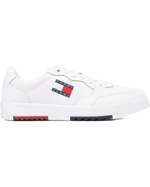 Tommy Hilfiger Leather Sneakers - White