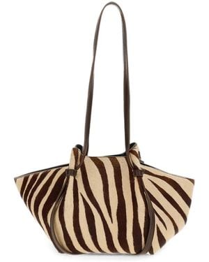 Yuzefi Mochi Zebra-Print Shoulder Bag - Metallic
