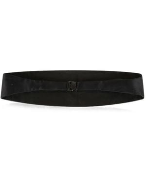 Lardini Pleated Silk Cummerbund - White