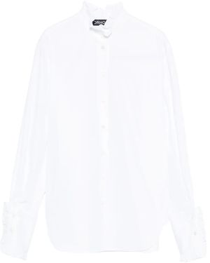 DR. HOPE Ruffled-Trim Shirt - White