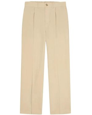 Raith Pleated Tapered Trousers - Natural