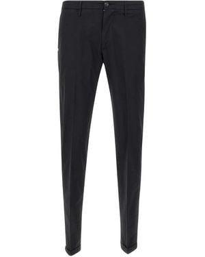 Re-hash Belt Loops Turn-Up Pants - Blue