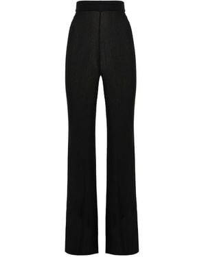 Del Core Gerippte Strickhose - Schwarz
