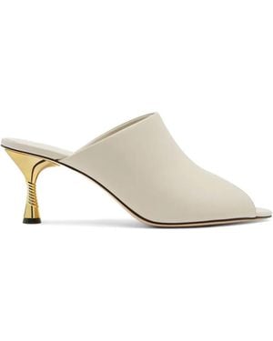 STUDIO AMELIA Mules Helix Con Tacco - Bianco