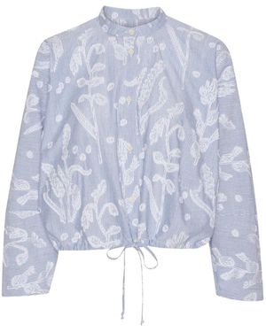 Henrik Vibskov Striped Shirt - Blue