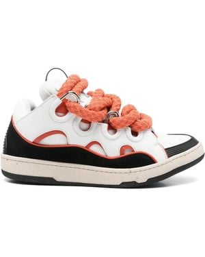 Lanvin Curb Chunky-Lace Sneakers - Pink