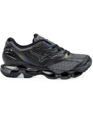 Mizuno Wave Prophecy Lace-Up Sneakers - Black