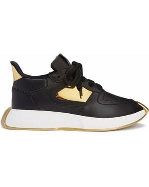 Giuseppe Zanotti Omnia Leather Sneaker - Black
