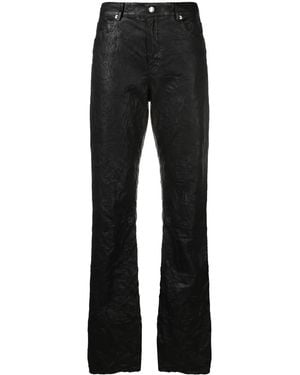 Zadig & Voltaire Evy Crinkled Leather Trousers - Black