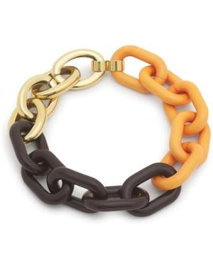 Marni Collier Chaîne En Résine Et Marron - Métallisé