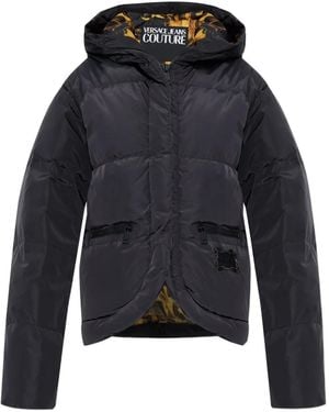 Versace Jeans Couture Hooded Puffer Jacket - Blue