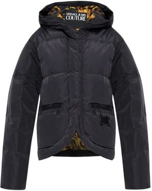 Versace Jeans Couture Hooded Puffer Jacket - Blue