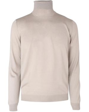 Lardini Roll-Neck Jumper - Natural